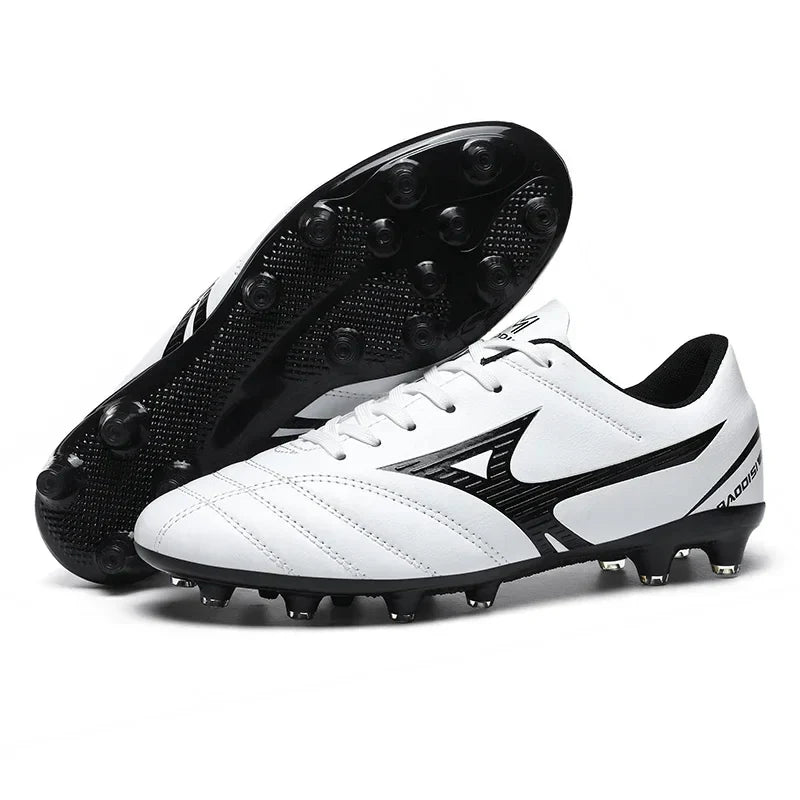 Men Football Boots Soccer Shoes Breathable Professional Turf Outdoor Non-slip Long Spikes Adult Ultralight Training Futsal