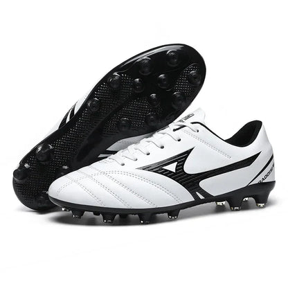 Men Football Boots Soccer Shoes Breathable Professional Turf Outdoor Non-slip Long Spikes Adult Ultralight Training Futsal