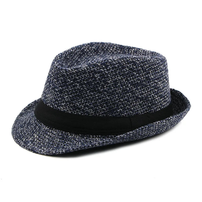 Spring Summer Wool Wedding Hat for Mid-Aged Men Couple Fashion Autumn Winter Party Plaid Luxury Design Jazz Hat Fedora Hat Women