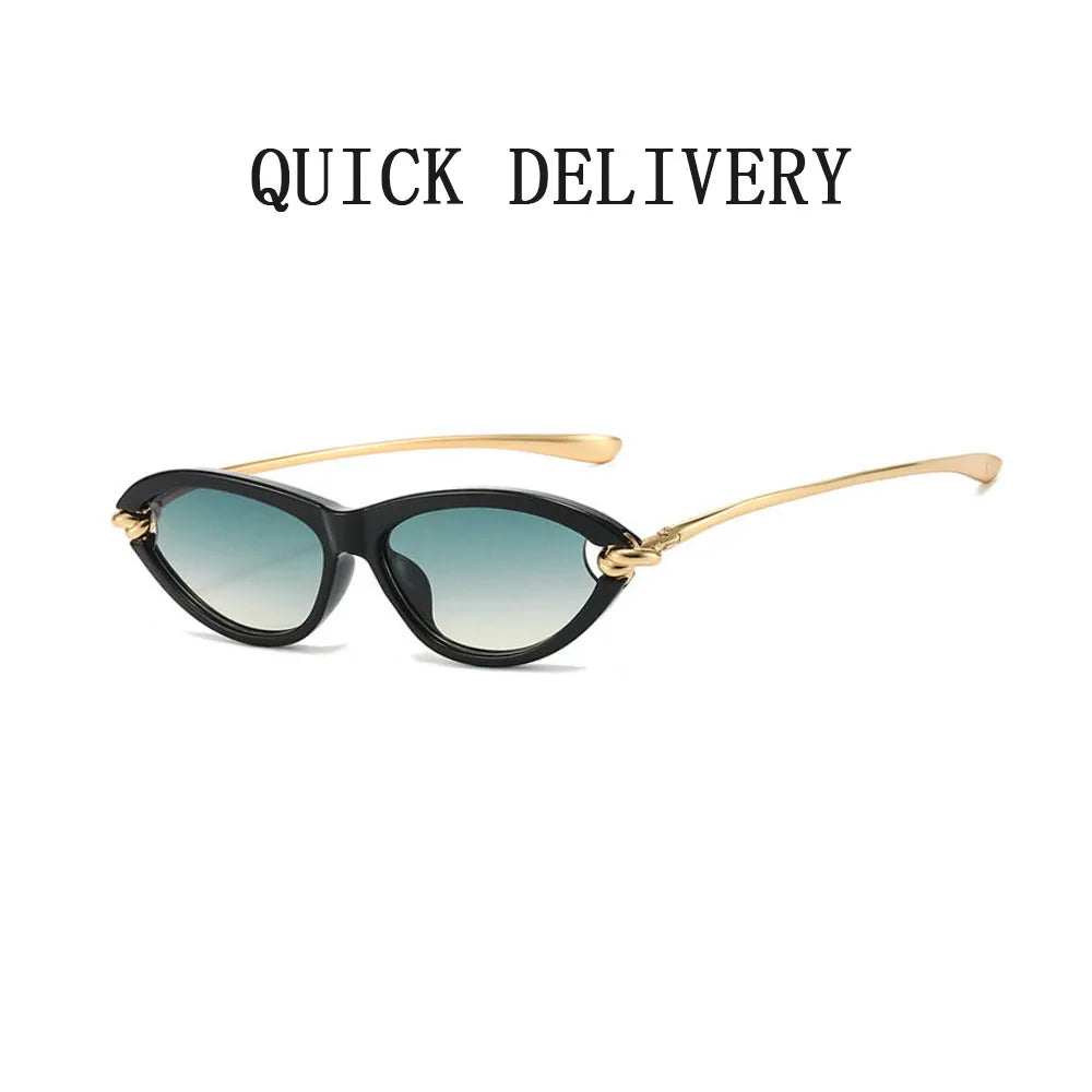 Designer Cat Eye Sunglasses Women Trendy 2026 Fashion Glasses Vacation Shades Luxe  Lunette Soleil Femme Lentes De Sol Mujer Sun