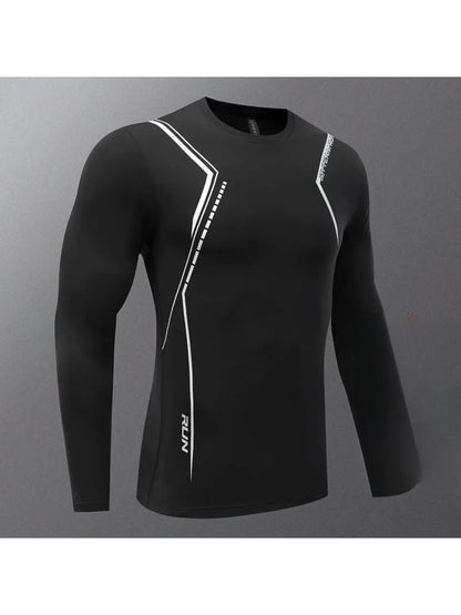 Fashion autumn t-shirts outdoor sports long sleeve running fitness breathable base shirt polka dot basketball shirt