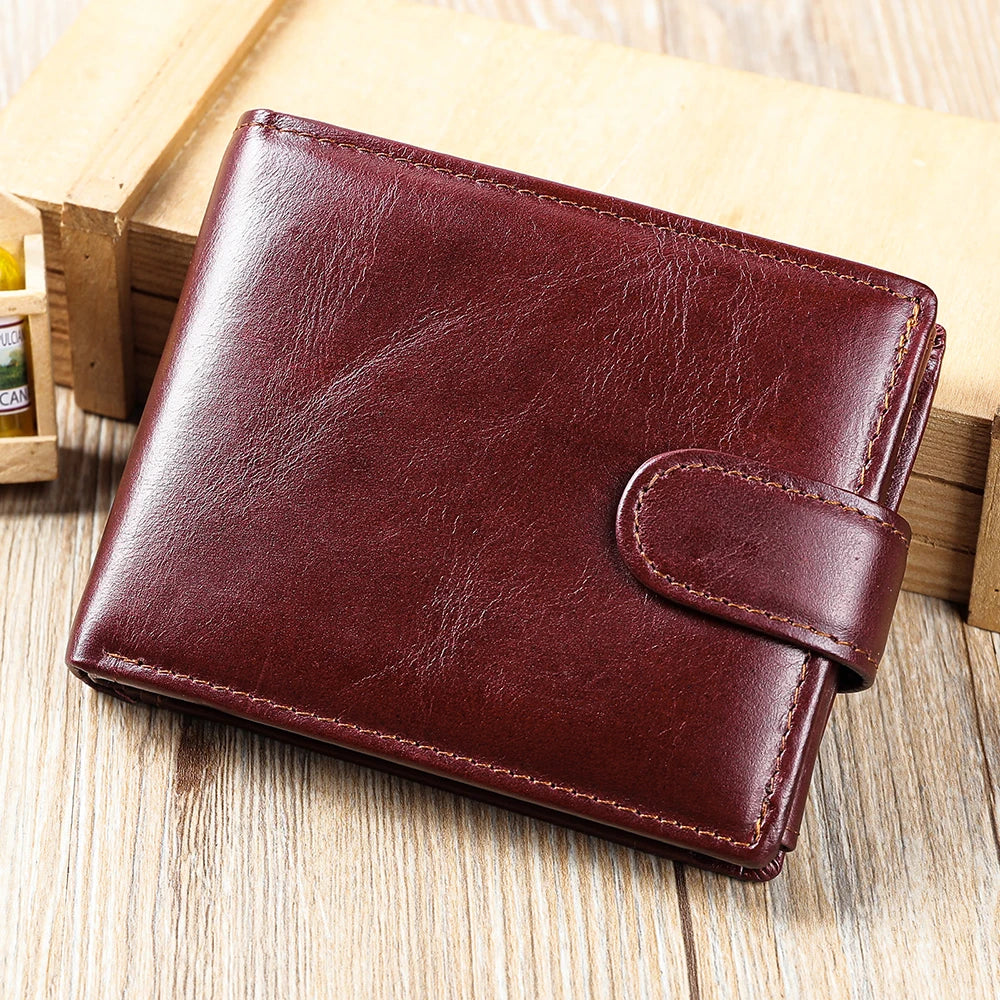 WESTAL Portefeuille Designer RFID Hommes Cuir Véritable Portefeuille RFID Porte-Monnaie Avant Sac d'Argent en Cuir Porte-Cartes pour Hommes