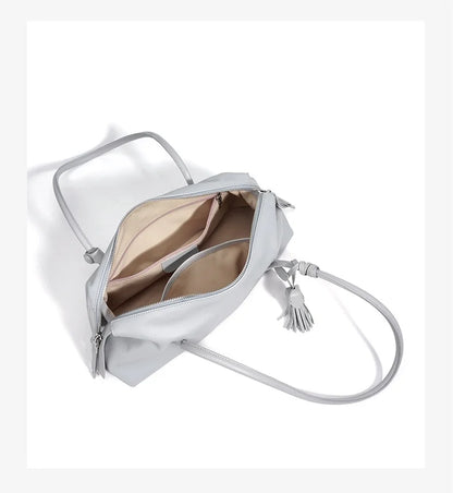 2026New Women's Casual Top Grain Leather Shoulder Bag Large Capacity Soft Pillow Handbag Underarm Tote for Daily Commute