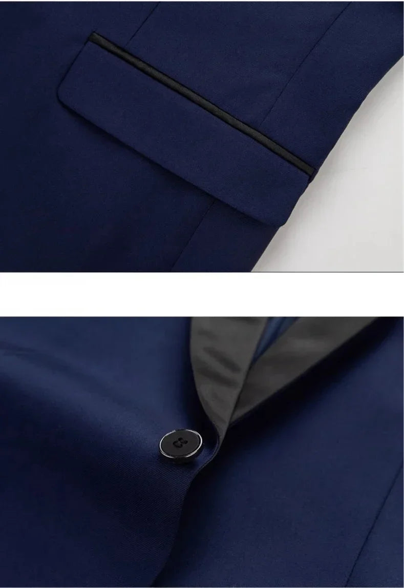 Mens Blazer Slim Fit Suit Jacket 1 Button Velvet Shawl Collar Wedding Formal Suit Jacket