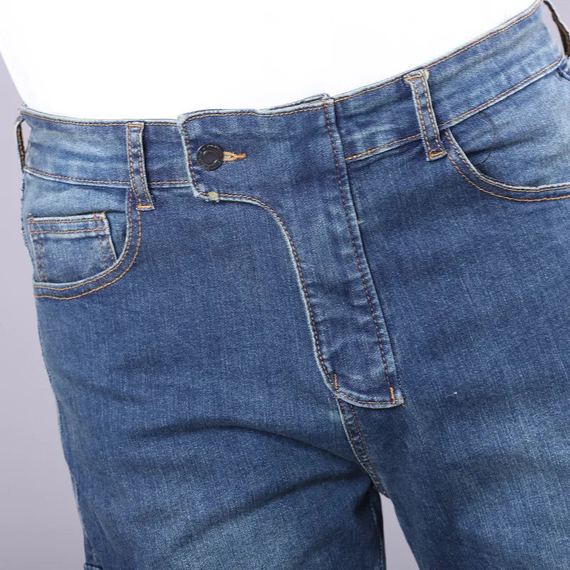 New Men's Winter Riding Motorcycle Cargo Pants Male Outdoor Riding Jeans Moto Protective Gear With Hip Knee Gear Long Trousers