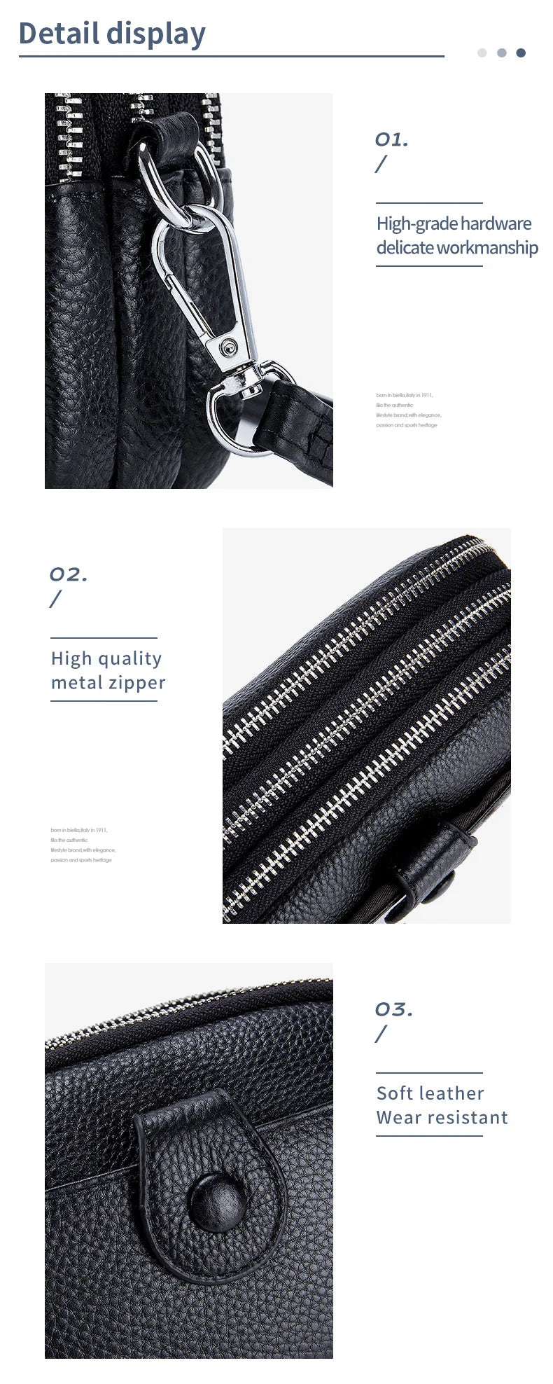 Genuine Leather One Shoulder Bag Women Casual Crossbody Bag Designer Small Handbag Lipstick Key Phone Pouch Case For Female