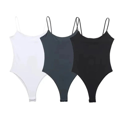 2025 Sexy Tight Bodys for Women White Black Backless Bodysuit Women One Pieces Jumpsuits for Women Sexy Lingerie Bodysuit