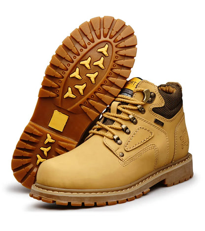 Natural Cow Leather Men’s Women Boots Handmade Retro Winter Autumn Shoes Ankle Snow Boots for Men Top Quality Shoes Dropshipping