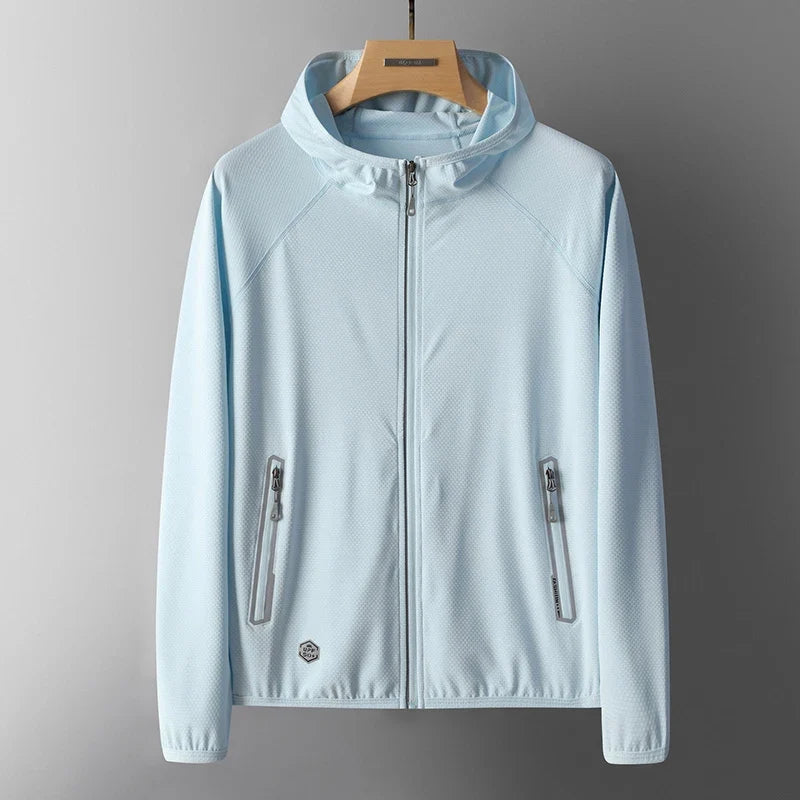 UPF50+ Summer UV Protection Hoodie Unisex Skin Coat Breathable Ice Silk Outdoor Sports Couple's Beach Street Lightweight Jacket