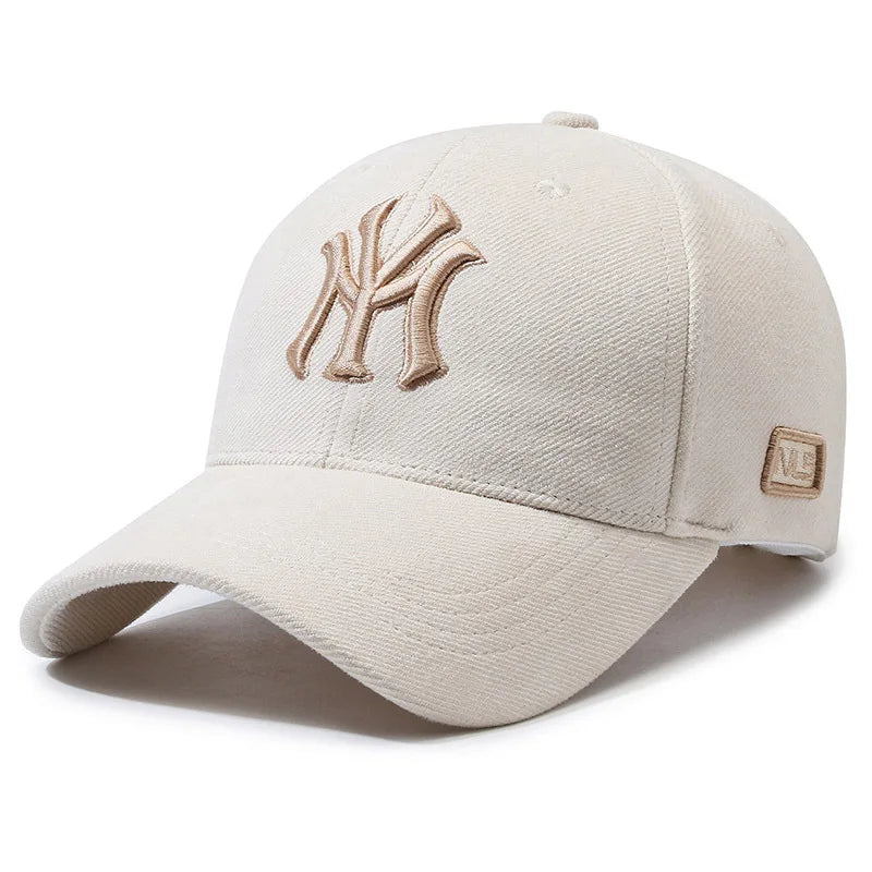 Fashion Embroidered Letters Baseball Cap for Men Women, Adjustable Unisex Couple Matching Sun Hat, Trendy Casual Duck Bill Cap