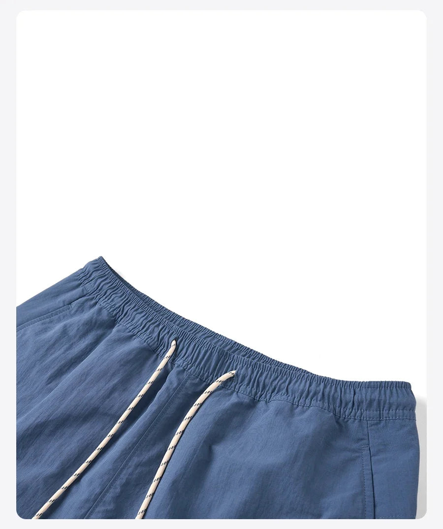 Quick Dry Nylon Shorts Loose Fit 130gsm Lightweight Summer Men's Essential Daily Wear Breathable Beach Shorts For Men