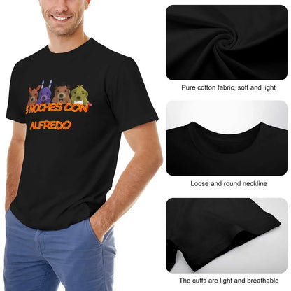 5 Noche Con Alfredo T-Shirt graphic tee shirt oversized t shirt Men's t shirts