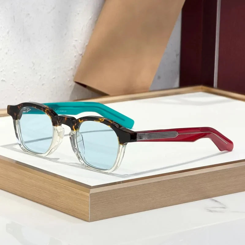 Modern Square Classical Sunglasses Men Women Handmade Fashion High Street Premium Quality UV400 Glasses with Case
