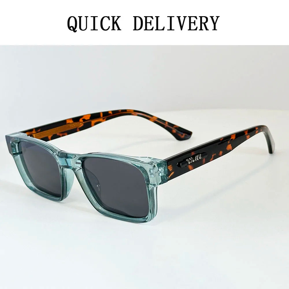 Polarized Sunglass Men Vintage Sunscreen Square Sunglasses Women Trendy Fashion Glasses Gafas De Sol Hombre Lunette Soleil Femme