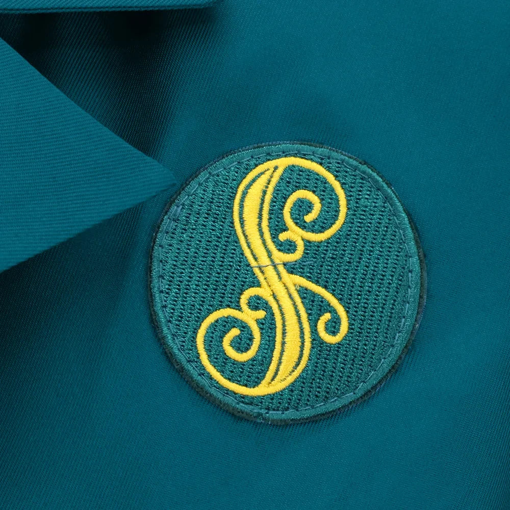 Anime Wicked Witch Glinda Women's School Uniform Role Playing Dress Girl Blue Shirt Green Coat Stage Performance Dress
