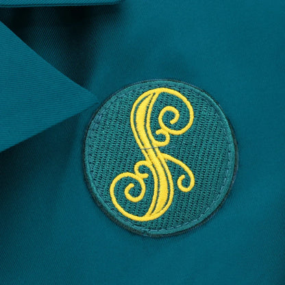 Anime Wicked Witch Glinda Women's School Uniform Role Playing Dress Girl Blue Shirt Green Coat Stage Performance Dress