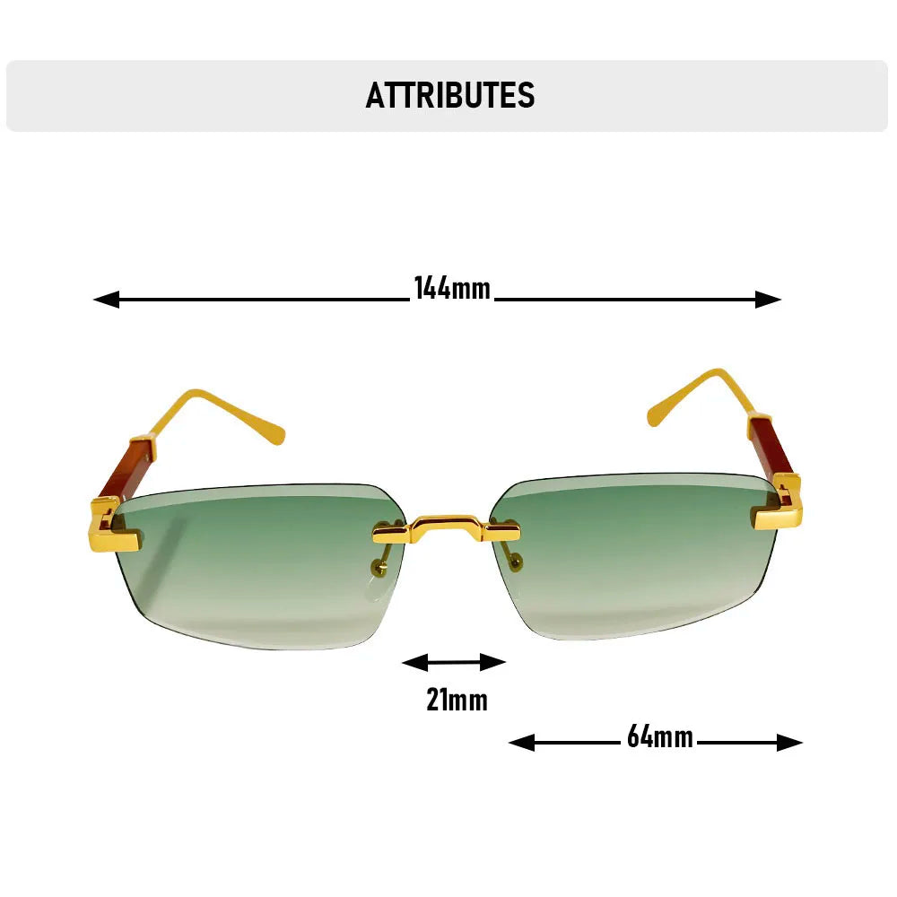 Rimless Sunglasses Women 2026 UV400 Protection Fashion Glasses Vintage Sunscreen Shades Lentes De Sol Mujer Lunette Soleil Femme