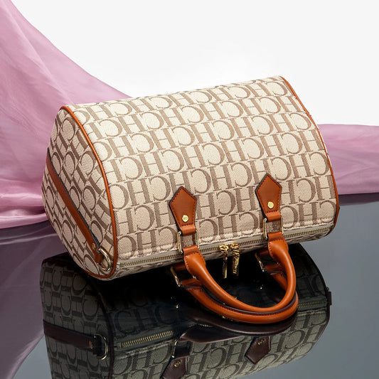 Autumn and Winter New Retro Classic Style Fashion Women's Handbag Letter Printing Design Large Capacity Women's Shoulder Bag