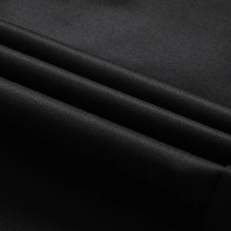 Male Pants Stretch Solid Black Smart Casual Men's Trousers Office Quick Dry Suit Pants New Spring Autumn Korean Straight Pants