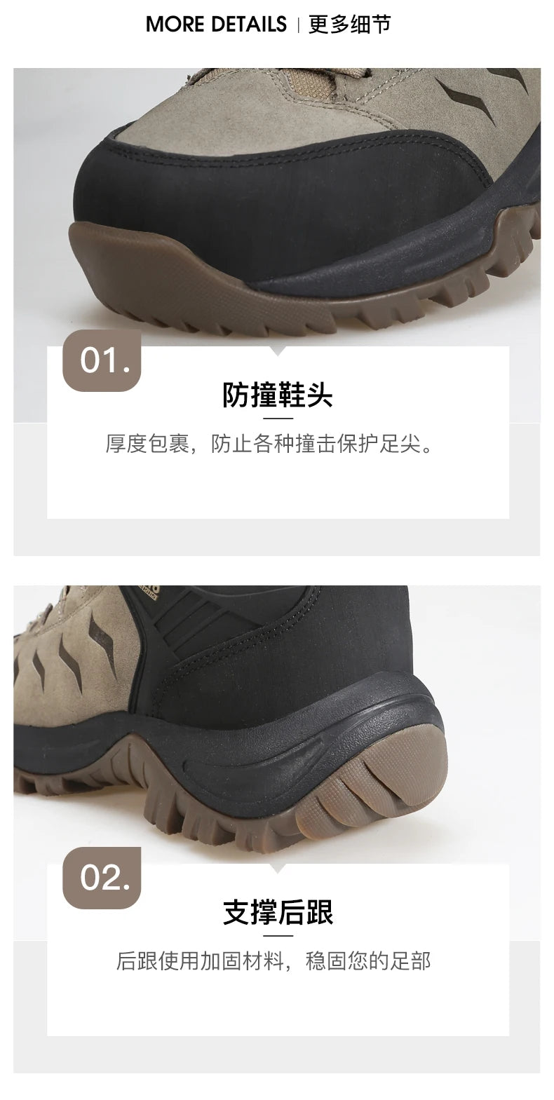 Hiking shoes Men's waterproof hunting Boots Tactical Desert Combat Ankle trekking Boots Male Women warm Leather Sneakers