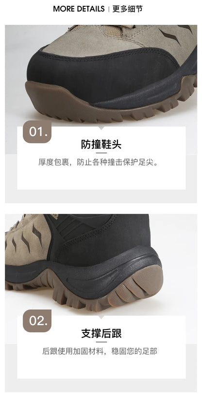 Hiking shoes Men's waterproof hunting Boots Tactical Desert Combat Ankle trekking Boots Male Women warm Leather Sneakers