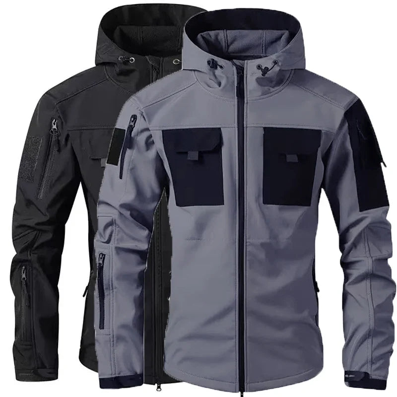 Tactical Military Men Winter Autumn Fleece Waterproof Jackets Sports Hiking Camping Climbing Outdoor Hooded Coat Hunting Combat
