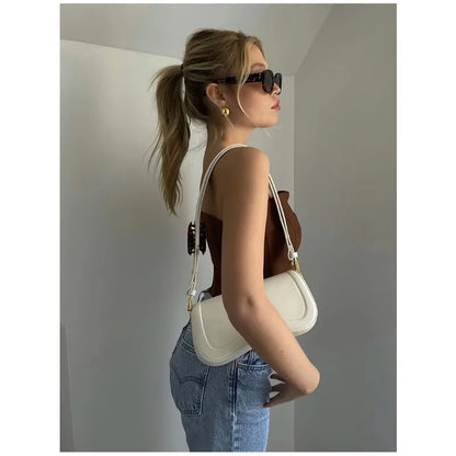 Vintage Fashion Single Shoulder Bag, Underarm Bag, Chain, Y-Pudding Shape, Luxury and Comfortable Shoulder Bag