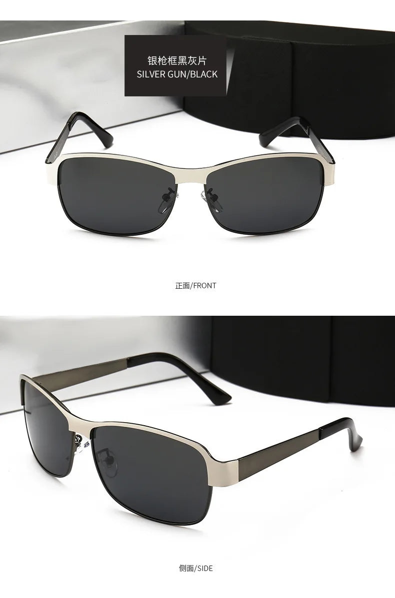 Retro Oval UV400 Polarized Sunglasses for Men Women Motorcycle Glasses Anti-Glare Outdoor Adventure Shades 554