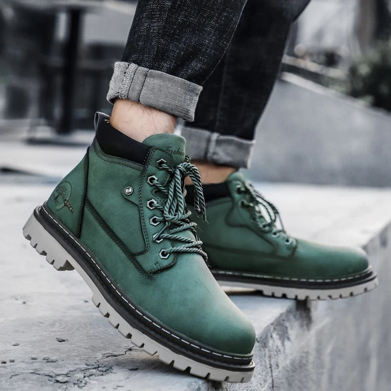 Brand Men Super Warm Snow Boots Winter Men's Ankle Boots Waterproof Short Outdoor Sneakers Autumn Men's Motorcycle