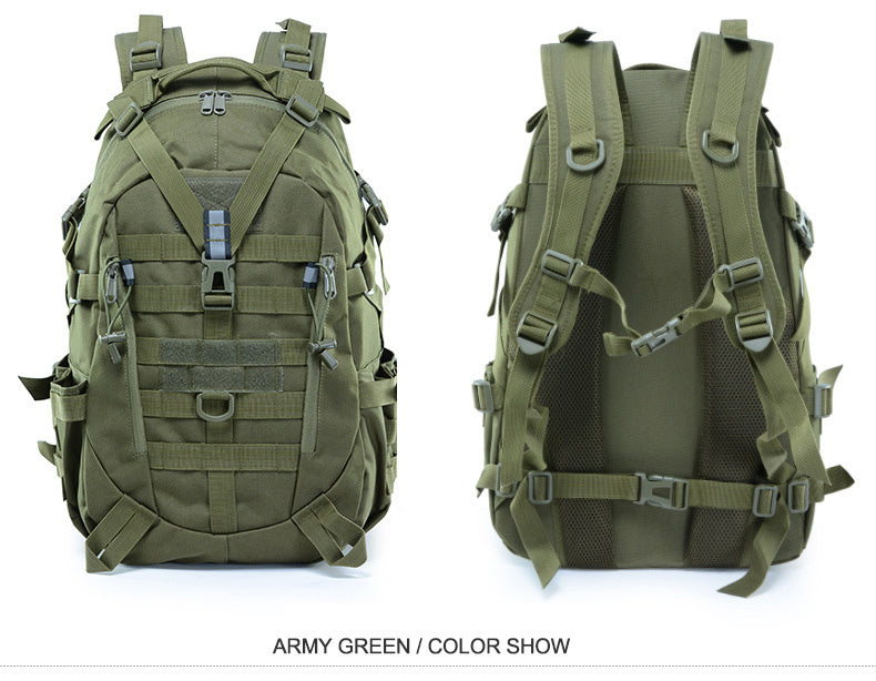 40L Tactical Backpack for Men Camping Hiking Backpacks Reflective Outdoor Travel Bags Survival Molle Climbing Rucksack Bag