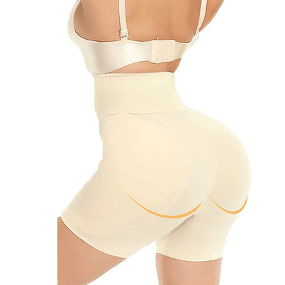 Women Hip Padded Shorts High Waist With Hook Tummy Control Panties Sexy Fake Ass Butt Lifter Booty Enhancer Big Buttocks Brief
