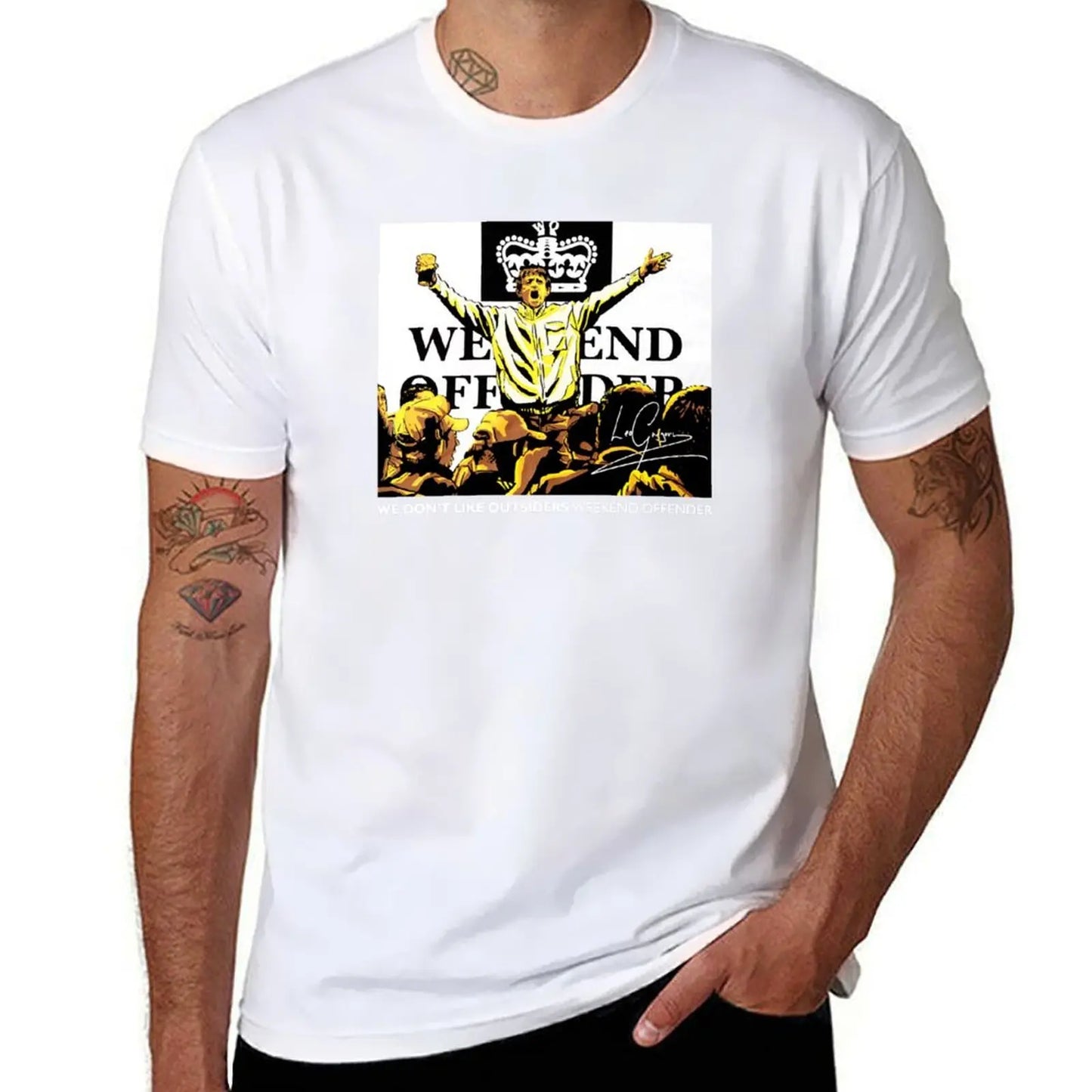 We Don't Like Outsiders Weekend T-Shirt hippie clothes heavyweights men graphic t shirts
