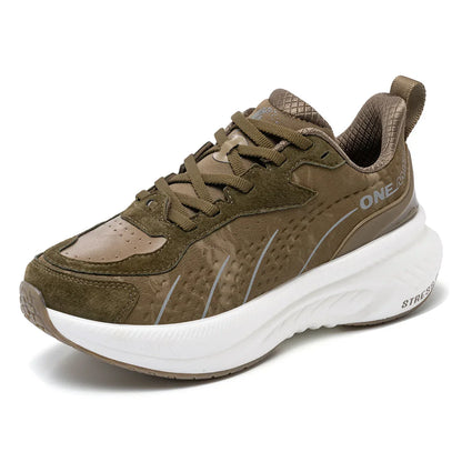 Winter Training Running Shoes for Men Sport Shoes Leather Warm Wear-resistant Female Jogging Shoes Walking Sneakers