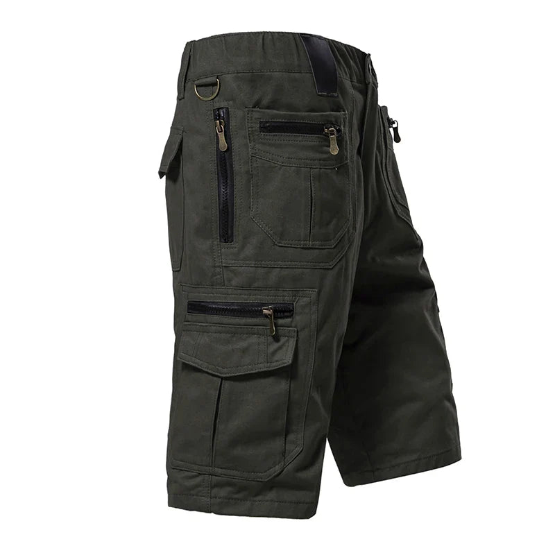 Men's Large Size Loose Casual Shorts Fashion Trendy Versatile Cotton Shorts Elastic Waist Summer Work Shorts
