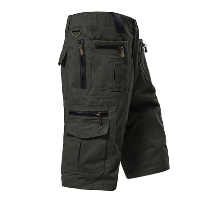 Men's Large Size Loose Casual Shorts Fashion Trendy Versatile Cotton Shorts Elastic Waist Summer Work Shorts