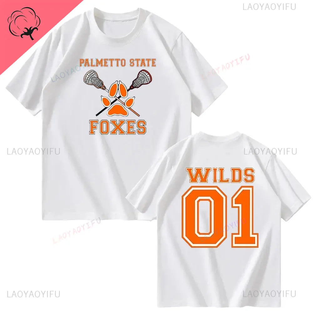 All for The Game Palmetto State Foxes Andrew Minyard Cotton High Quality EU Size Tops Men T-Shirt Y2k Unisex Harajuku Clothing