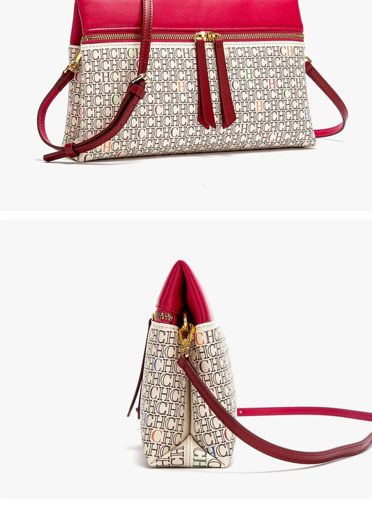 Women's Shoulder Bag New Coffee Color Letter Postman Bag Winter Business Commuter Women's Bag
