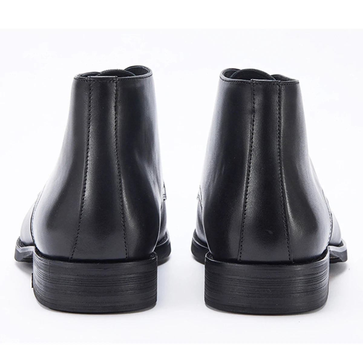 Calf Leather Men's Western Ankle Boots - Comfortable in Stock Chelsea Riding Boots for Men