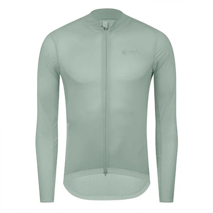 Men Windproof Waterproof Long Sleeve Cycling Jacket YKK Double Zipper Breathable MTB Bike Clothing Tops Pro Team Jersey