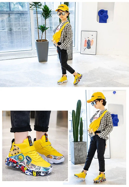Spring Fall Kids Shoes Boys Girls Child Sneakers High Quality Casual Sports Tennis Flats Winter Outdoor Running