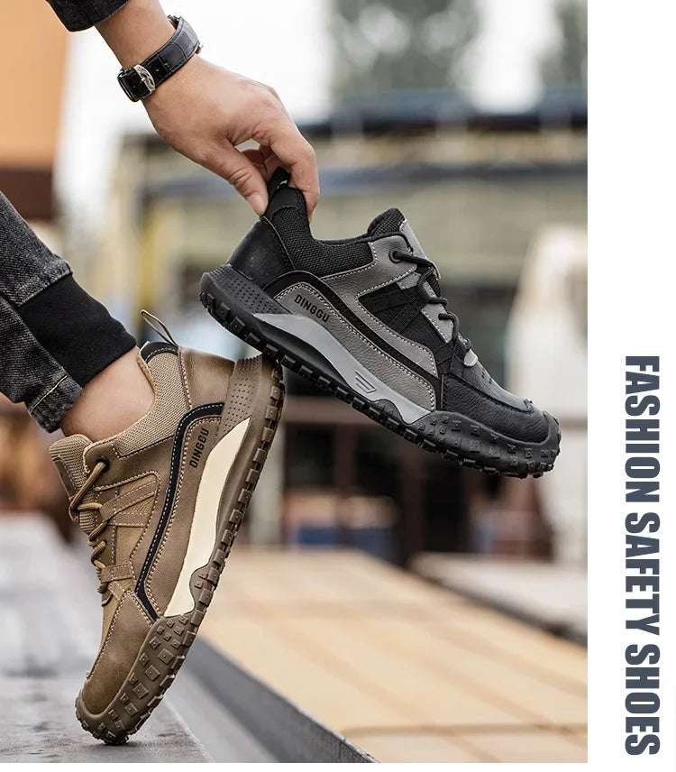Fashion Insulation 10kv Mens Anti-smash Work Boots Anti-smash Anti-puncture Work Sneakers Indestructible Protective Safety Boots