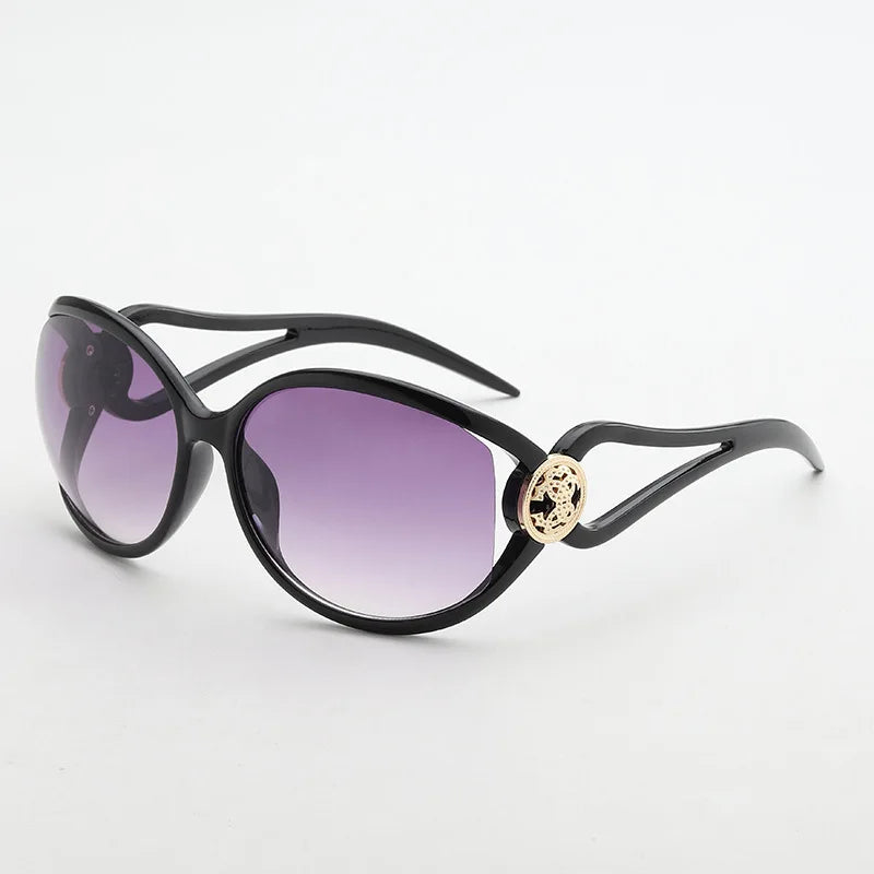 New Classic Oval Sunglasses Women Retro Lady Shades Driving Luxury Eyewear Fashion Ladies Sun Glasses UV400 Oculos De Sol