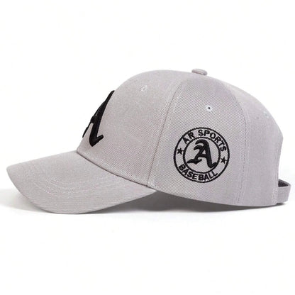 Unisex Gothic Letter A Embroidery Baseball Caps Spring And Autumn Outdoor Adjustable Casual Hats Sunscreen Hat