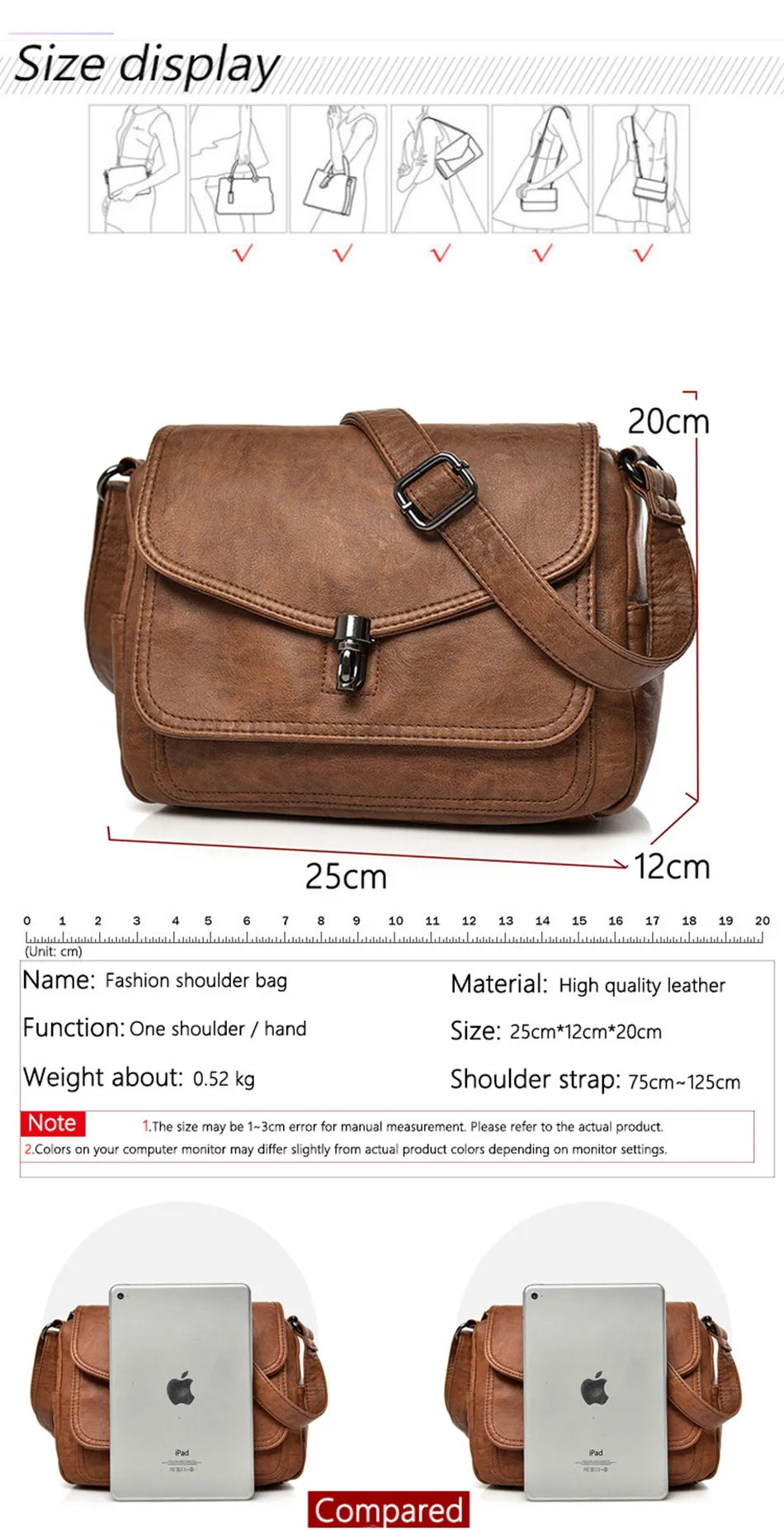 Vintage Soft Leather Femmels' Shoulder Bags Luxury Handbags Women's Packet New Designer Small Crossbody Bag 2024 Sac a Femme