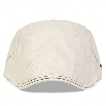 Men Light Board Solid Color Newsboy Caps British Painters Hats Spring and Summer Adjustable Flat Cap Hip Hop Berets