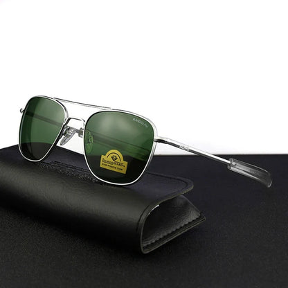 RE Pilot Sunglasses Men Top Quality Brand Designer AGX Tempered Glass Lens AO Sun Glasses Male