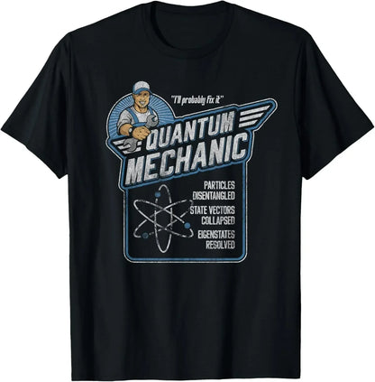 Quantum Physics Student Science T-shirt Printed Graphic T-shirt Women's T-shirt Vintage Summer Streetwear Harajuku Fashion  Y2K