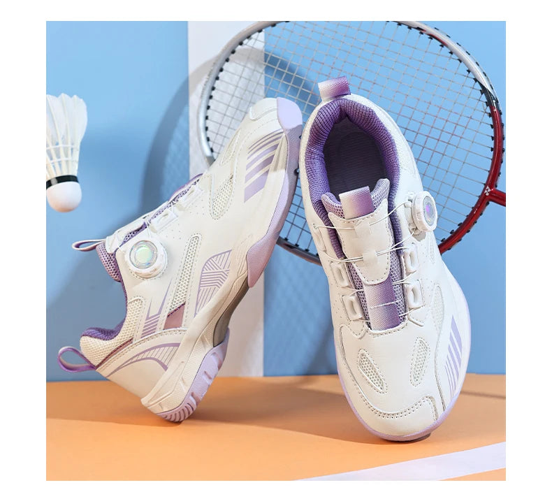 Table Tennis Shoes for Men and Women, Fashionable Badminton Shoes for Women, with Rotating Buckle, Breathable and Non-Slip, Badminton Shoes, Casual Sports Shoes, Breathable Mesh Running Shoes, 2026 Trendy New Models, Sizes 36