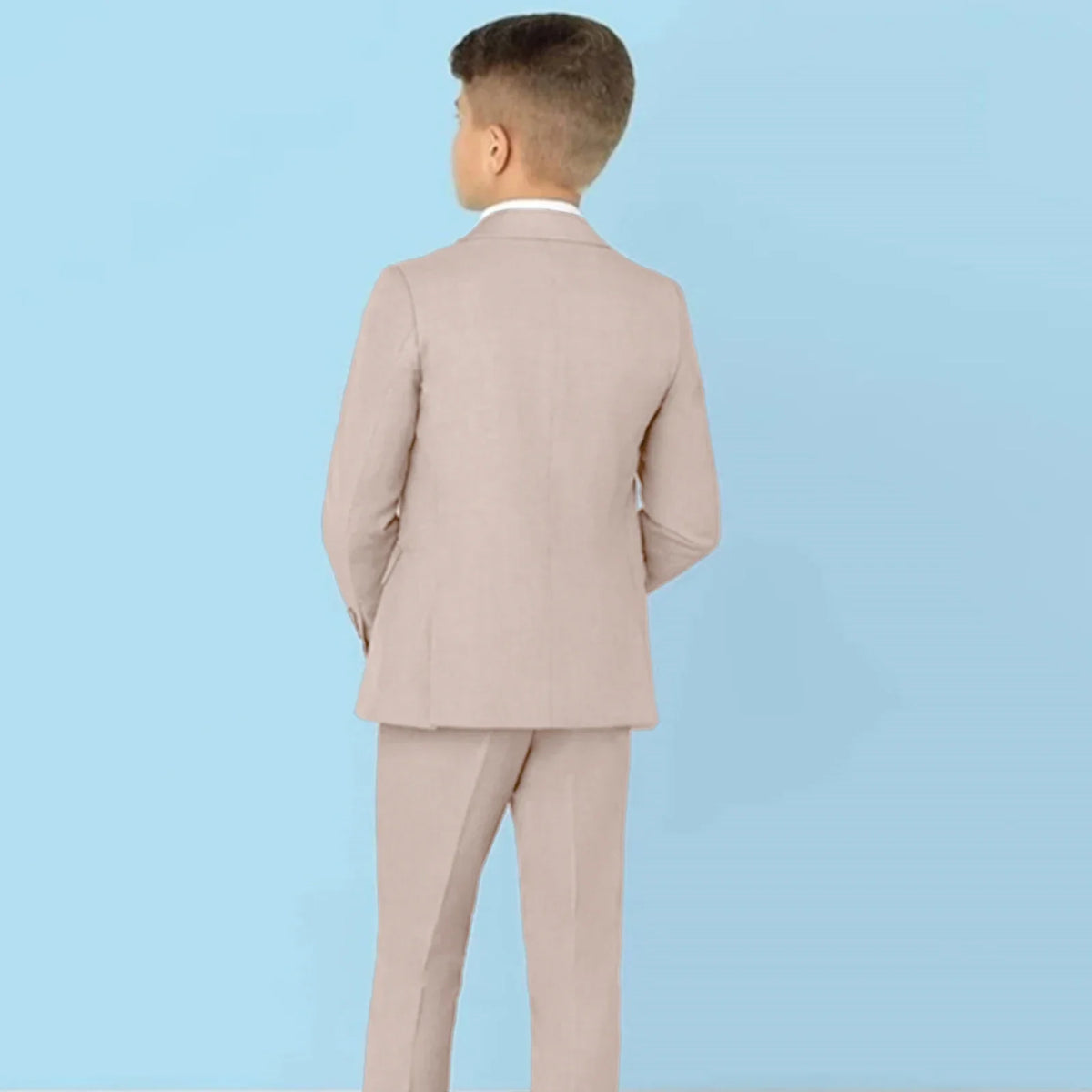 Classic Solid Paisley Suits for Boys 3-Piece Smart Stylish Boy's Tuxedo Formal Outfit For Kids Blazer Vest And Pants For Party