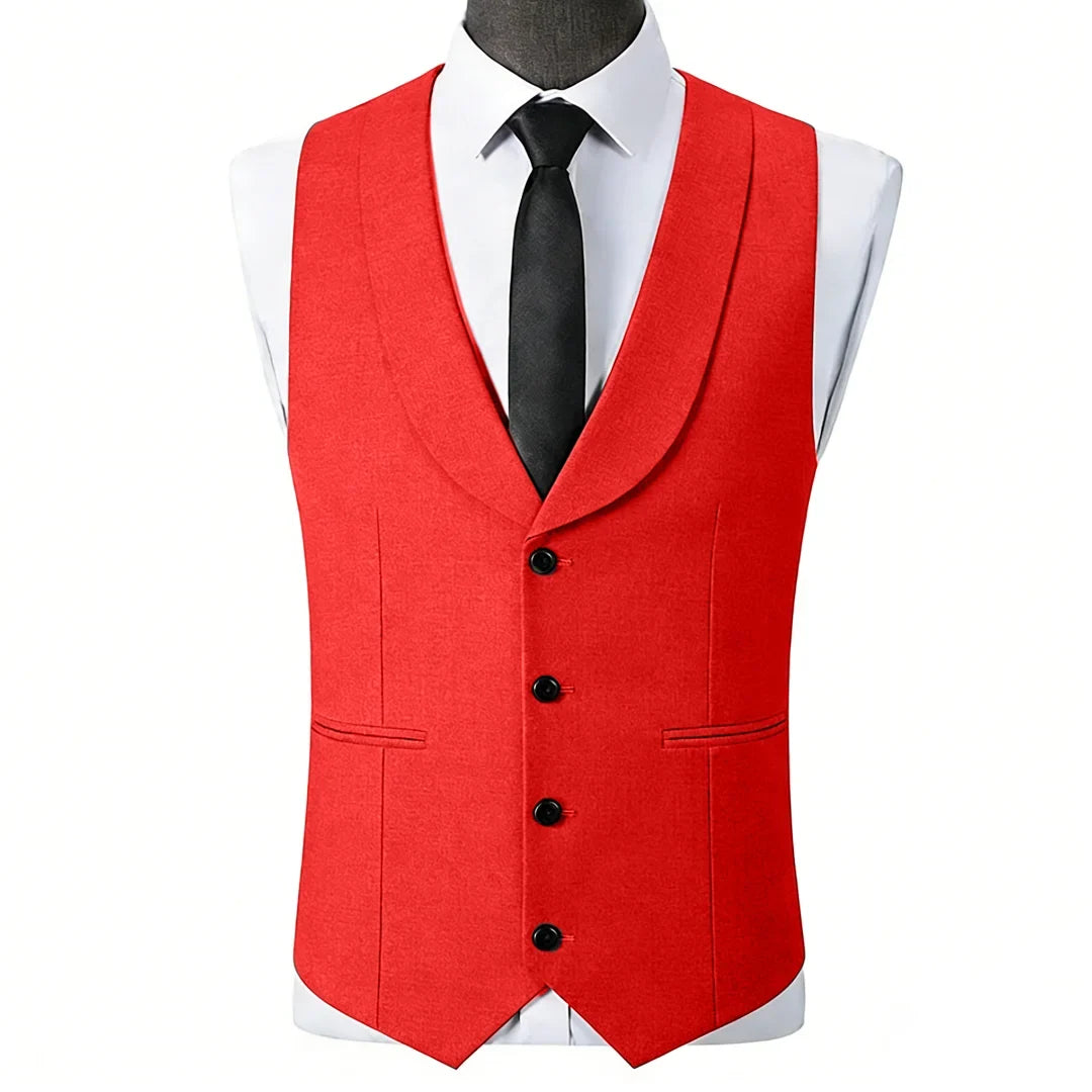 Men Vest Black Single Button With Lapel Solid Waistcoat For Wedding Banquet Business Work Office Casual Daily Men Suit Vest